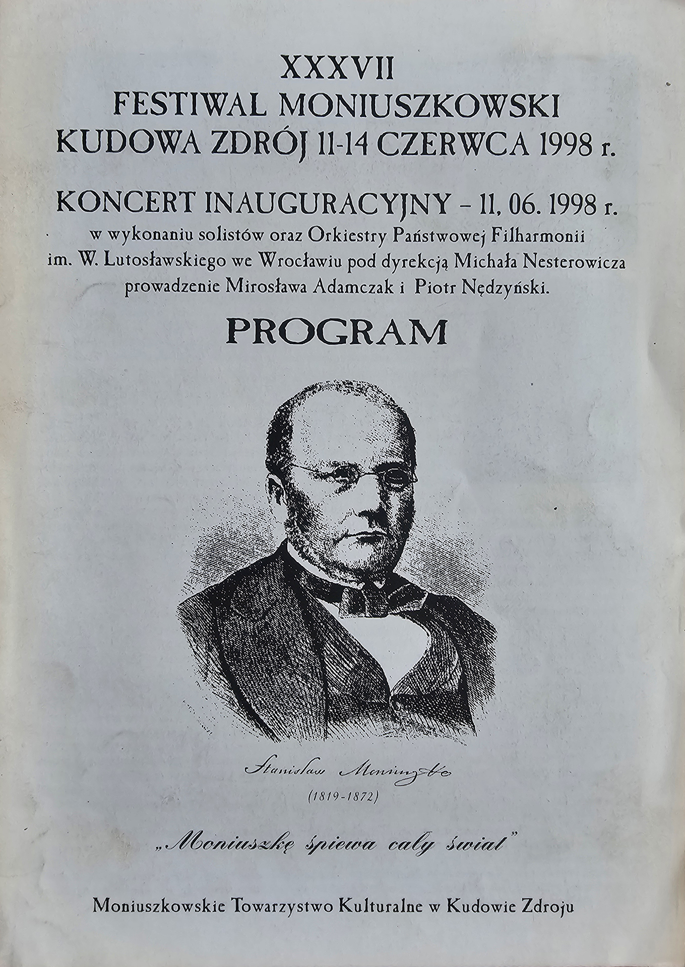Program, 37 Festiwal Moniuszkowski, 1988